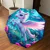 1PC Unicorn Umbrella-8-Rib Reinforced, Automatic Open, Lightweight & Durable, Fashion Accessory for Outdoor, J0399