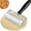 Pizza Roller Pin Stainless Steel Dough Docker Pizza Dough Crust Maker for Home Kitchen Restaurant Bakery Cake Bread Baking Tool