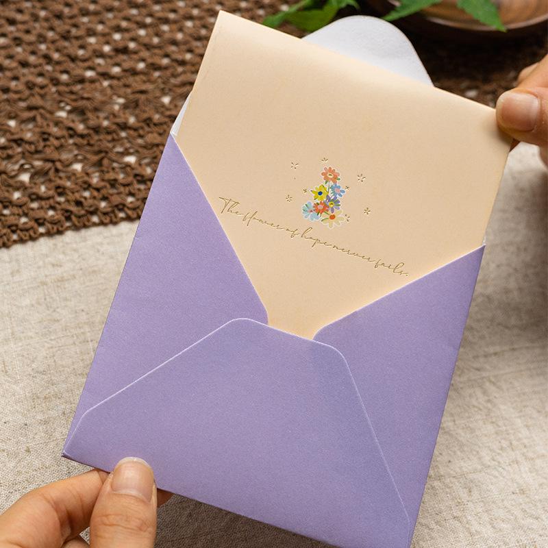 Senyu Ye 3D Floral Greeting Card: Fresh Style Birthday Wishes Thank You Card for Teacher