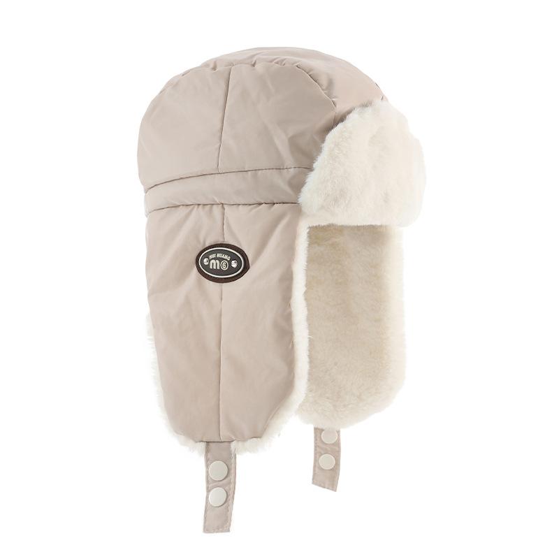 New Winter Hat for Women's Warm Velvet Thickened Cold Proof Lei Feng Hat Outdoor Cycling Windproof Hat Ear Protection Head Hat