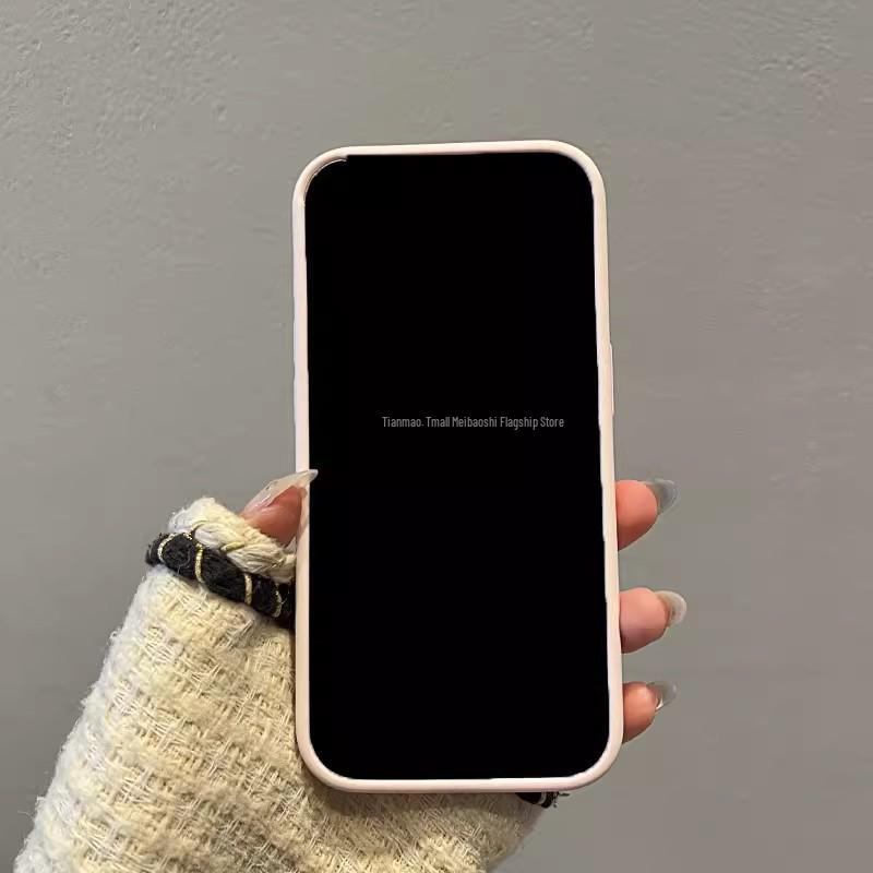 iPhone 17 Pro Max Liquid Silicone Magnetic Case with Large Window and Rubber Texture for Apple 16 Protection
