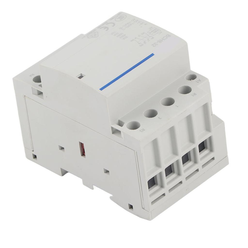 4P 32A Household AC Contactor DIN Rail Mount 2NO 2NC (AC 230V)