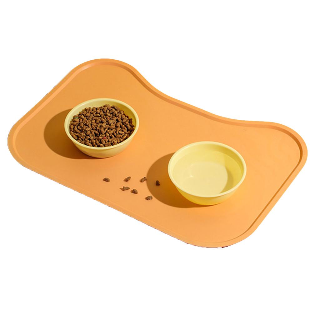 Pet Feeding Mat Waterproof Slip Resistance Silicone Dog Food Mat Cat Placemat for Floors