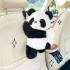 1pc Plush Panda Car Tissue Holder Boxes Car Backseat Hanging Tissue Bag Box Plush Holder Cover Auto Toys Interior Decoration