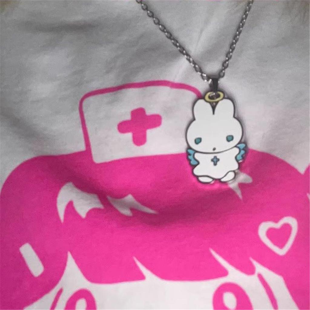 Fashionable Rabbit Necklace In Silver Decoration for Everyday Wear or Special Occasions Portable Designs Daily Use