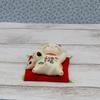 Yakushi Kiln Maneki-neko (parent and Child) Manpuku (with Good Luck Sticker)