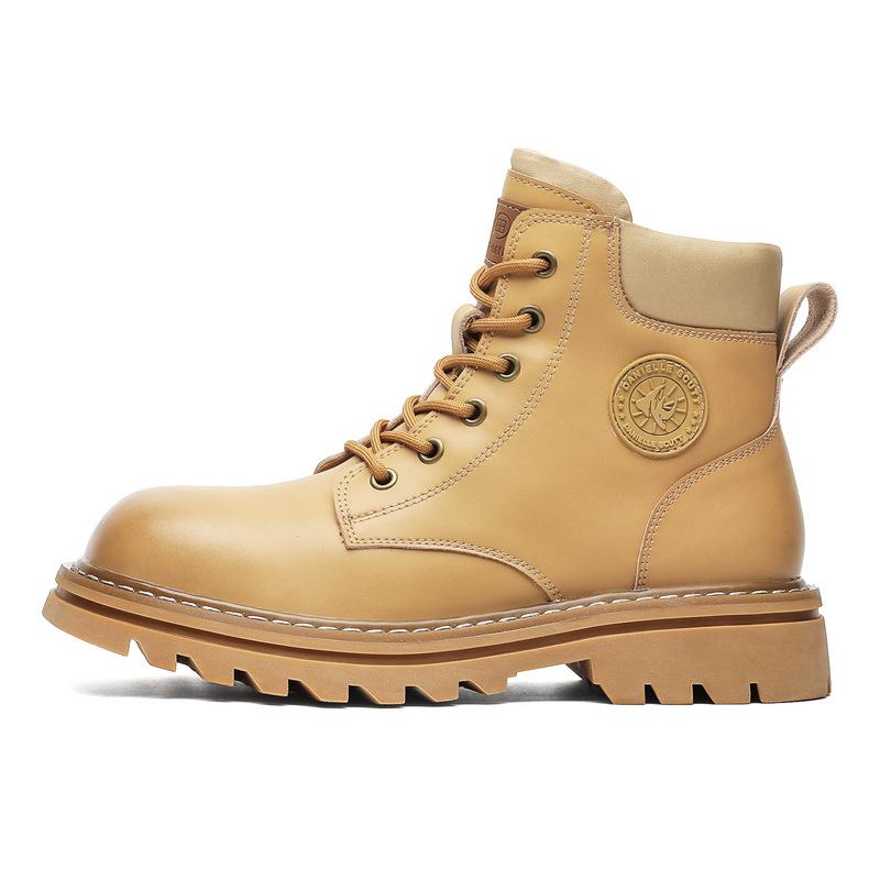 

3516 черные ботинки Мартин мужские и женские осенне-зимние уличные парные ботинки функциональные ботинки с ветряной турбиной мужские ботинки 44-Male-Leather Shoe Size коричневый