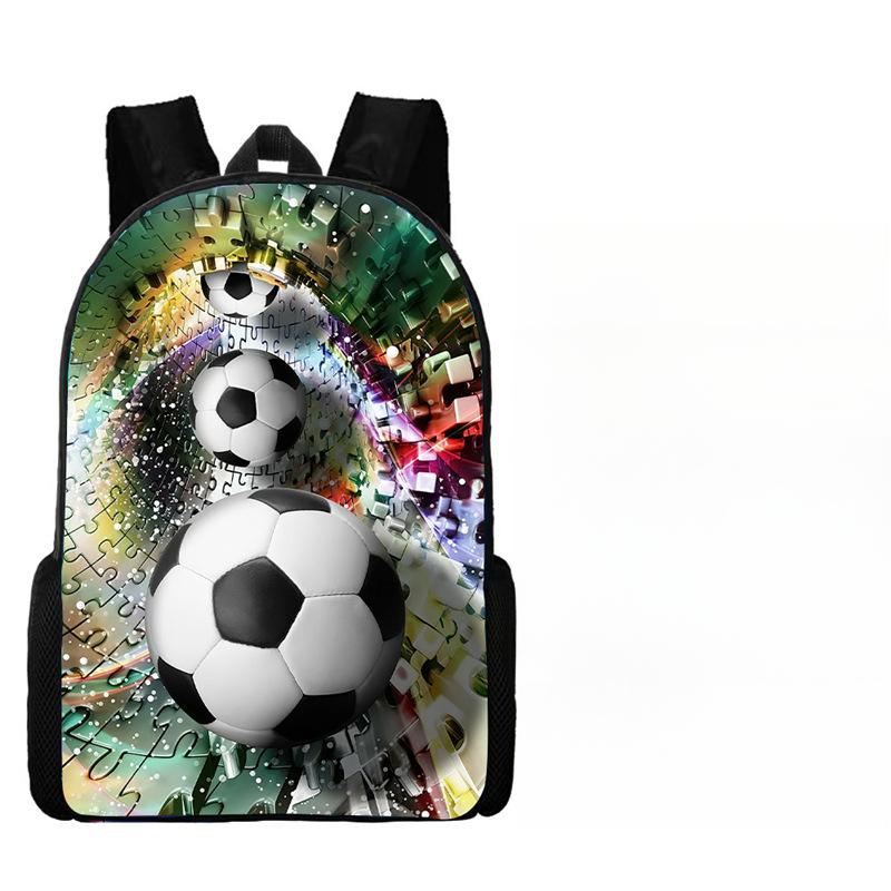 İlk ve Ortaokul Çocukları Erkek ve Kız Çocuklar için Futbol Okul Çantası Çift Omuz ve Sırt