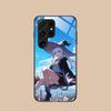 Wandering Witch Elaina Glass Mobile Phone Case for Samsung Galaxy S26 S25 S24 S23 S22 S21 S20 Note20 Plus FE Ultra Cover