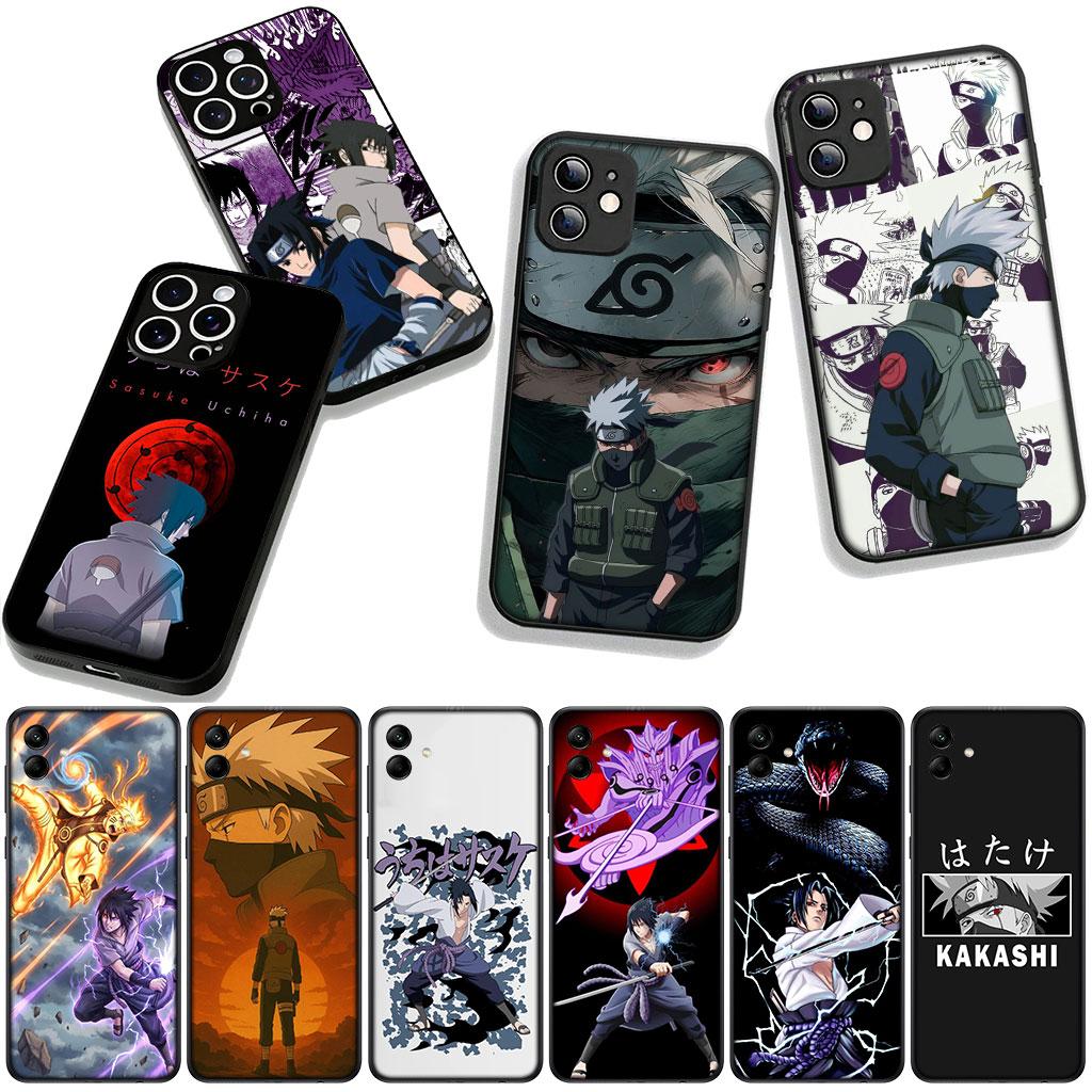 Cover for Samsung Galaxy S25 S24 S22 S23 FE Ultra Plus A56 A05 A06 A15 A16 A55 S7 Edge + Case Uchiha Sasuke Kakashi Narutos