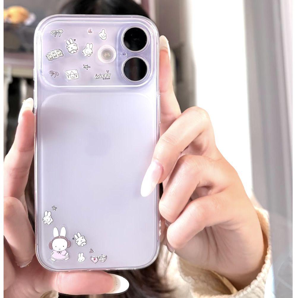 

Ins-Style Cute Miffy Rabbit Phone Case for 17ProMax, 16, 15Pro, and 14 - Simple and Adorable Design iPhone 17 Pro Max