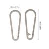 Spring Snap Hook Keychain Clip Titanium Alloy Outdoor Carabiner Tool for Camping