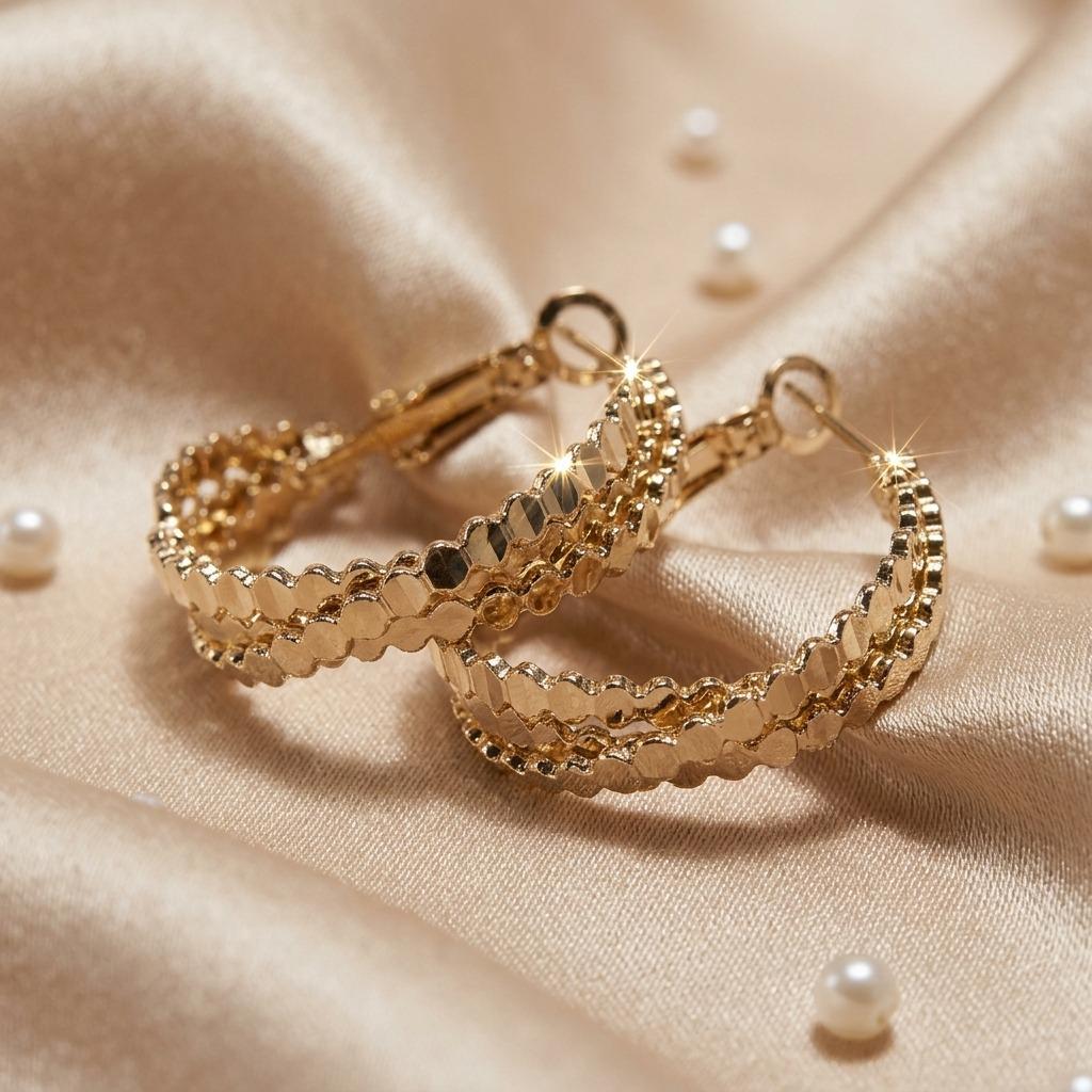 European-Style Shining C-Shaped Ear Cuff: Minimalist, Elegant, Versatile Earrings.