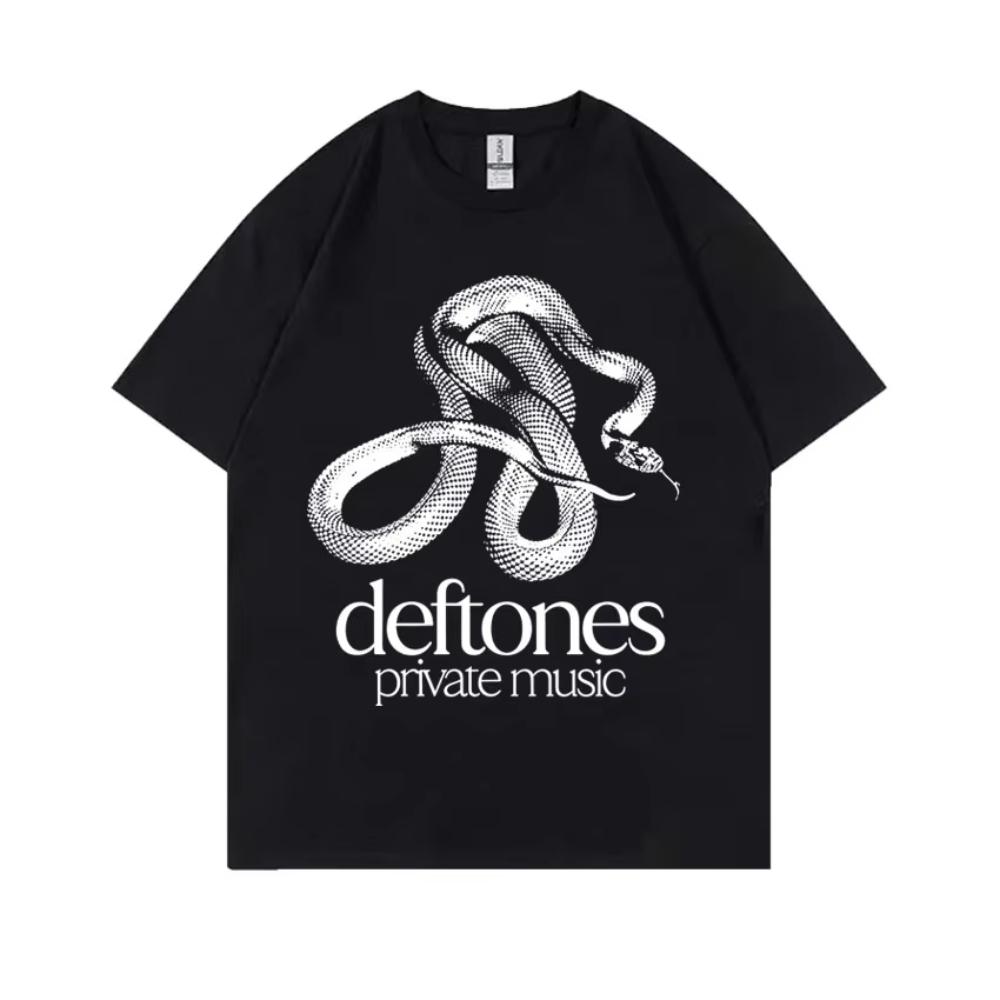 

Limited Alternative Metal Rock Band Deftones Private Music Snake Graphic T Shirts Men Women Vintage Oversized T-shirt Streetwear S разноцветный
