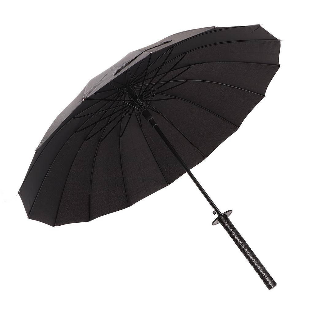 16 Telli Büyük Rüzgara Dayanıklı Şemsiyeler Otomatik Açılan Büyük Boy Güneş Yağmur Şemsiyesi Kılıç Şemsiye Samuray