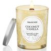 Aromatherapy Wooden Large Bonfire Candle That Makes the Sound of a 100 Hours Burning Strong White Day M&SENSE Candle, Wick, Capacity, Candle, 510g,