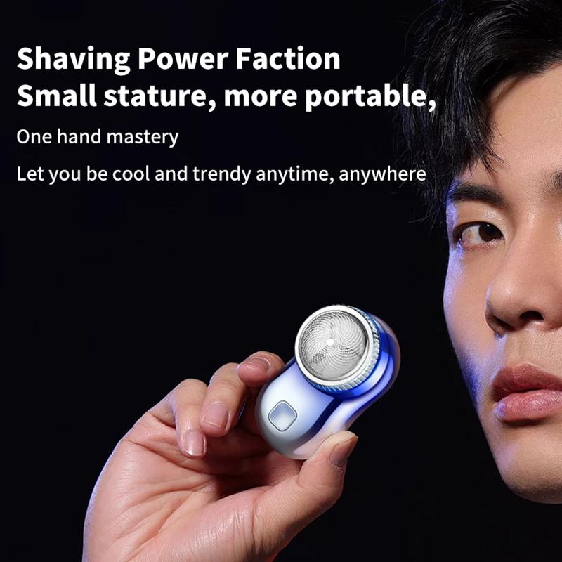 Portable Mini Electric Beard Shaving Machine USB Rechargeable For Men Wet Dry Face Beard Shaver Knife Low Noise Accessories
