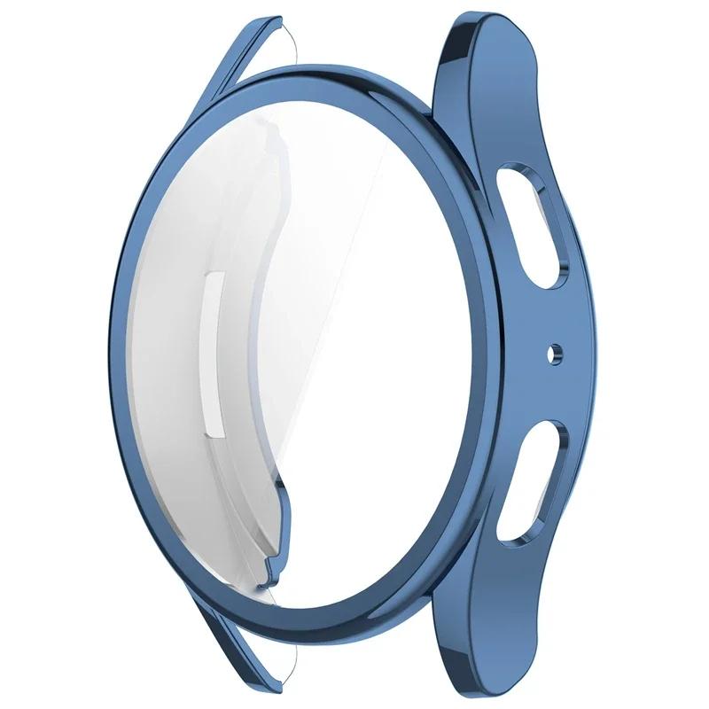 Silikon TPU Hülle Glas Für Samsung Galaxy Watch 7 40mm 44mm Vollabdeckung Displayschutz Bumper für Watch7 44mm 40mm Hülle