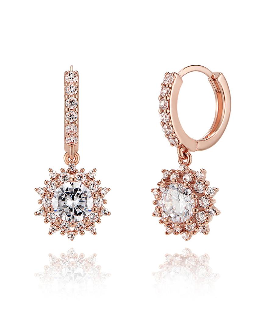 Ellejewelry 14K Gf Lori Cubic One-Touch Earrings Elgpee446