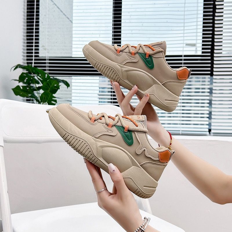 Popular Dad Shoes Women 2025 Spring and Autumn New Little White Shoes Versatile Women's Shoes Soft Sole Non-slip Waterproof Summer Sports Shoes