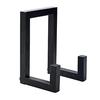 Black Record Storage Stand Holder Minimalist Retro Record Stand Heavy Duty Metal Vinyl Record Organizer for Records Photos Cosmetics