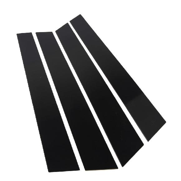B Pillar Posts Glossy Black Door Window Trim for Porche Panamera 2009- 2016 4PCS