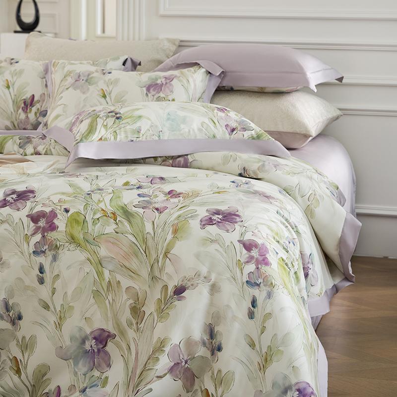 Svetanya Print Egyptian Cotton Bedding Set Bed Linen Queen King Ru Full Size Duvet Cover Set Sheet Pillowcase