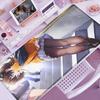 Natsuiro Matsuri Niedliches Mauspads Laptop Groß Hololive Tastatur Spielmatte PC Kawaii Anime Mädchen Mauspads XXL Spielschrank Schreibtischmatte