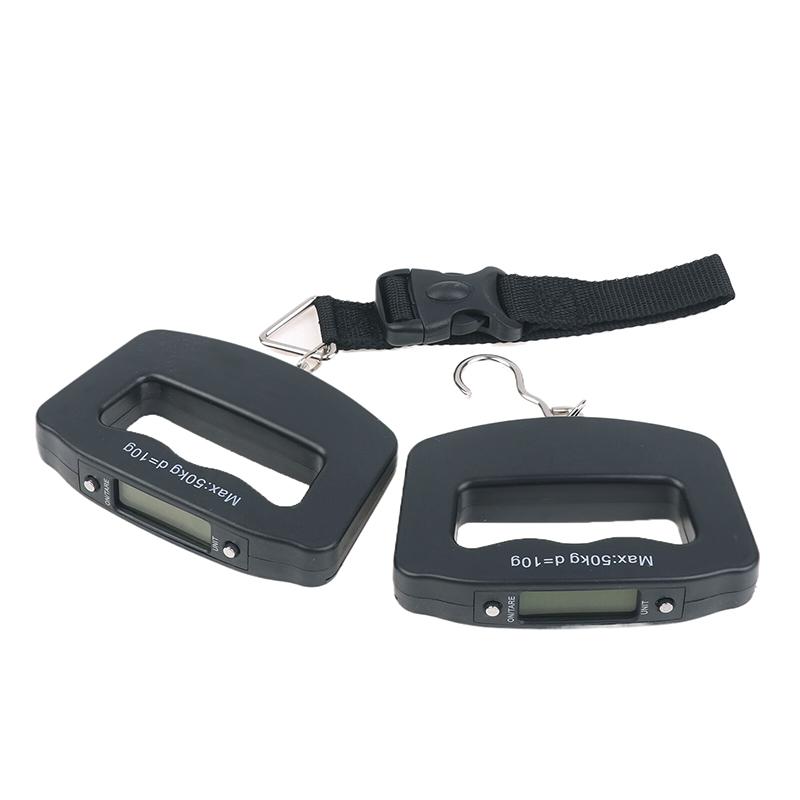 50Kg Digital Travel Luggage Scale Portable Handheld Electronic Hanging Scales Express Delivery Scale With Hook