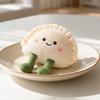 Creative Dumpling Plush Toy & Biscuit Magnet Set - Cute Gift for Children