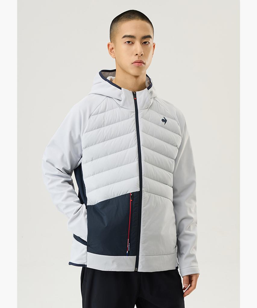 Lecoq Tricot Bonded Zip-Up Hoodie - Grey (Qq121Eft12)