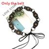 Womens Leather Pu Belt With Vintage Buckle And Fringe Design For Street Style