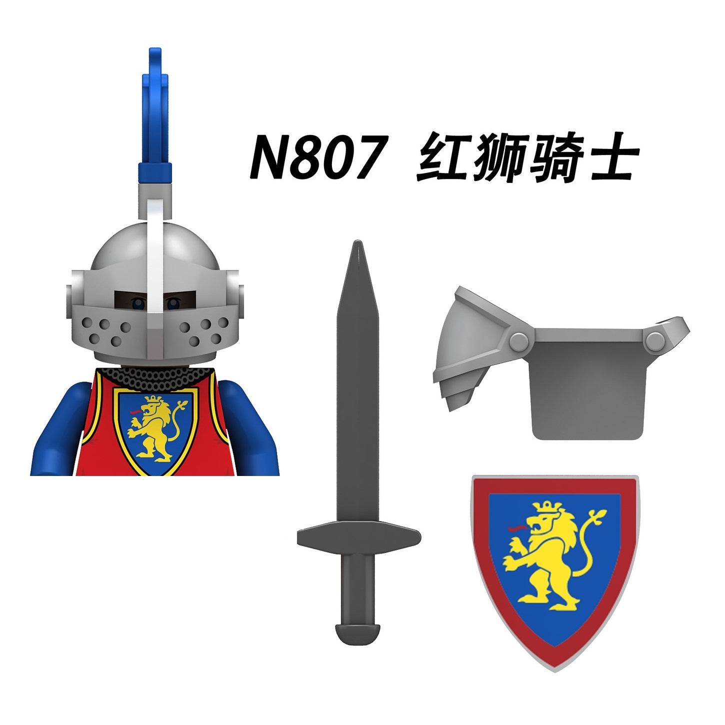 Compatibel 10305 Middeleeuwse Romeinse Soldaten Koning Ruiter Leeuwenridder Kasteel Bouwstenen Mini Actiefiguur Speelgoed