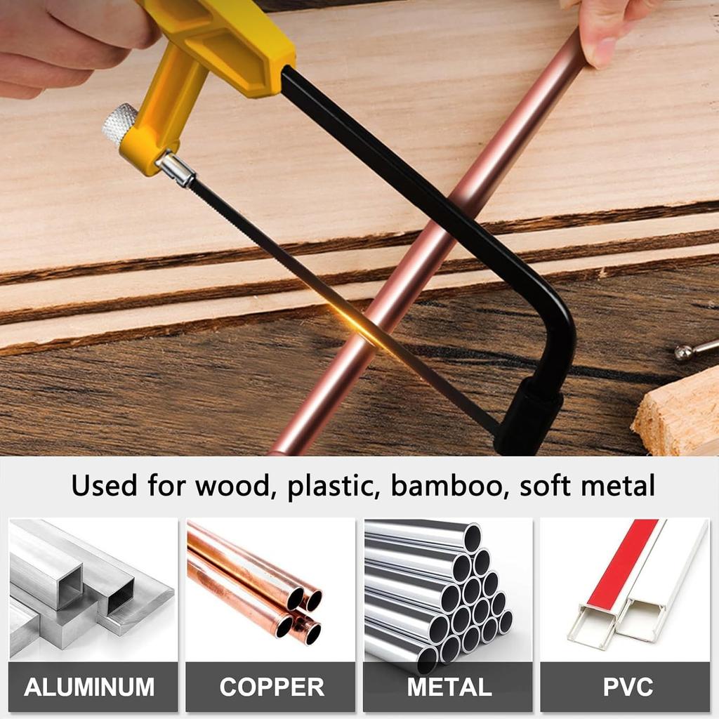 Mini Metal Mitre Box and Saw Set, 6 Inch Extra Fine Cut Hand Saw, 5.3 Inch Sm