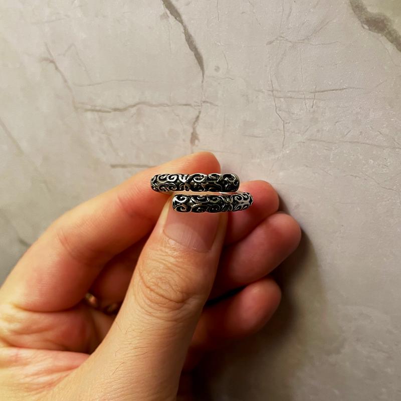 

Кольцо в стиле ретро Monkey King Golden Cudgel для мужчин Sun Wukong Jingu Bang Punk Gothic Open Ring Jewelry Journey to West Accessories Adjustable