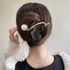 Lady Charm Pearl Hair Clips Hairpins Ponytail Clip Barrettes Hairgrips Headwear Women Hair Styling Tools