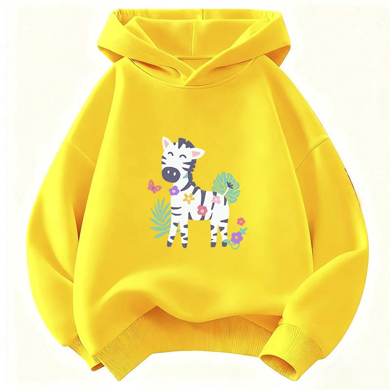 Colorful Cartoon Horse Cute Hoodie Kids Children's Sweatshirt Cute Graphic Hoody for Boys Girls Autumn Winter Casual Hoodies