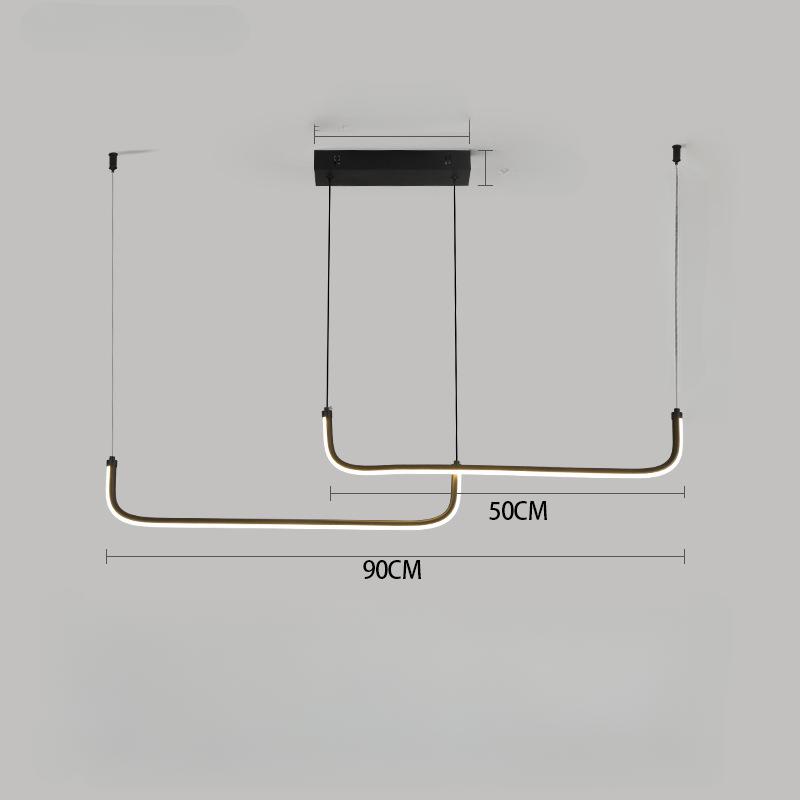 

Современные подвесные светильники для кухни, столовой, декора, светодиодные светильники в форме буквы U, для спальни, кабинета, гостиной, простые подвесные светильники, светильники Cold light