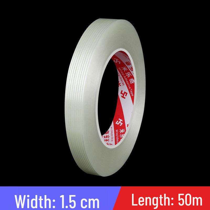 Strong Adhesive Striped Fiber Tape: Mold Fixing, Electrical Appliance Binding, No-Residue Packaging