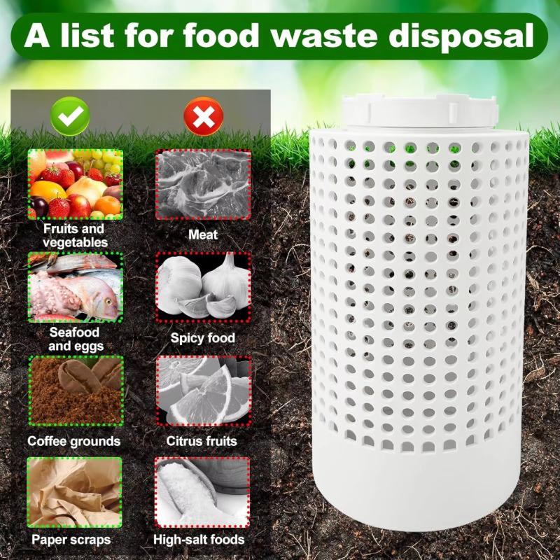 Underground Worm Farm Compost Bin Kit for Home Raised Flower Beds Outdoor Eco-Friendly Garden Organic Waste Decomposition System