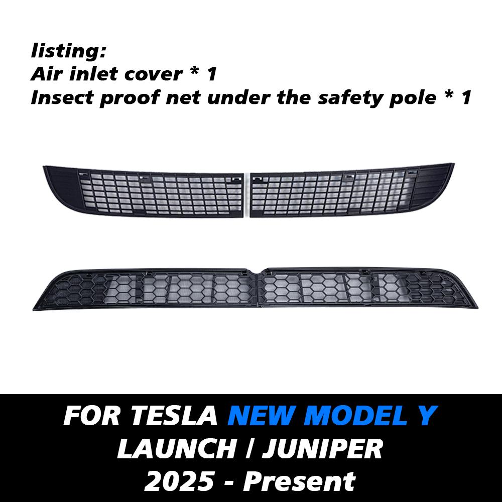 Für Tesla Neues Model Y 2025 Launch Juniper Unterer Stoßfänger Insektenschutznetz Staubdicht Innenbelüftungsgitterabdeckung Insektenschutz