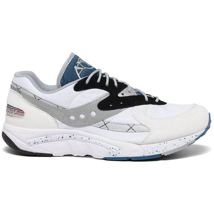 Saucony Unisex White Grey Shadow 6000 Casual Shoes S70513-1