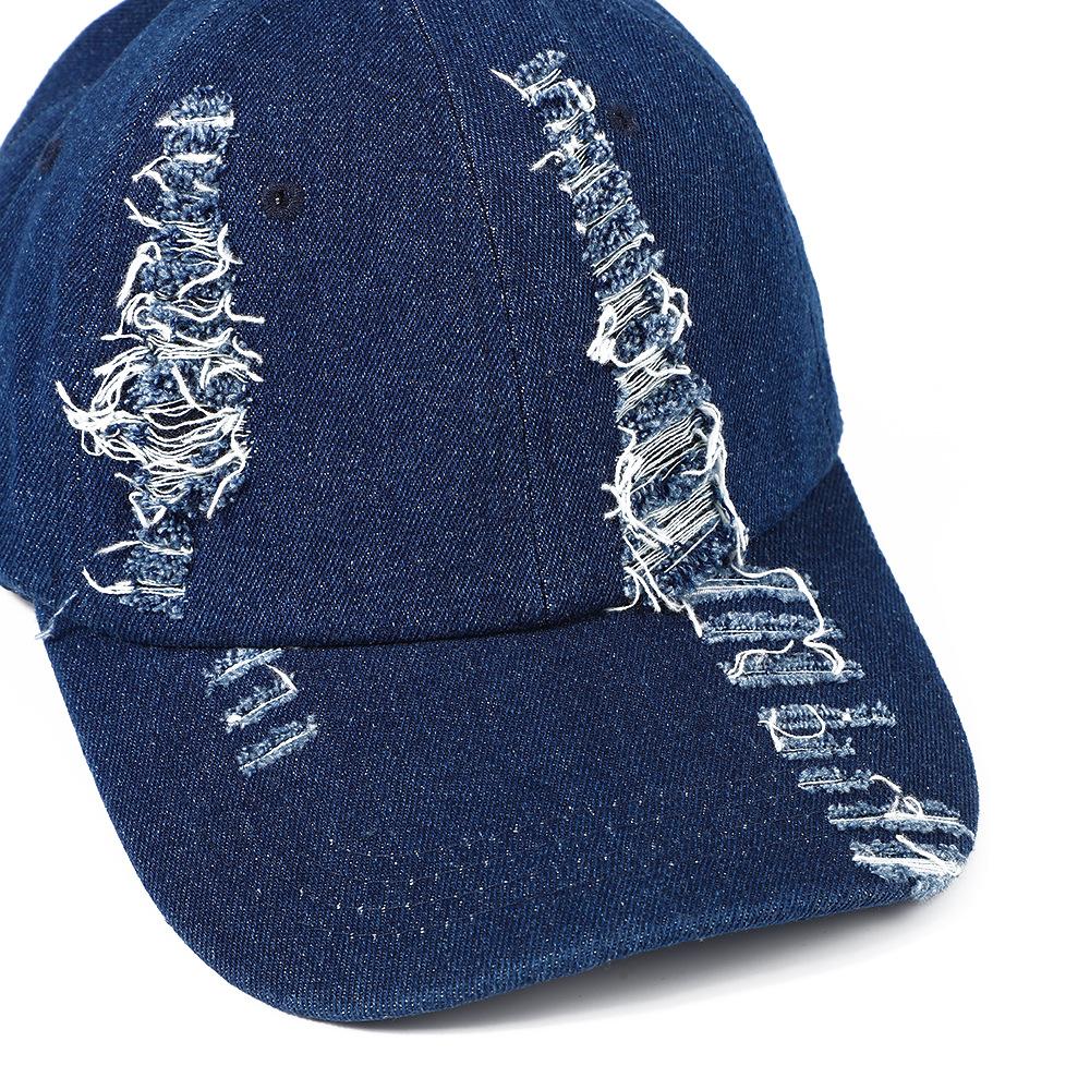 Hat Men'S Spring Summer Fashion Ripped Baseball Cap Cowboy Cap Women'S Outdoor Sunscreen Visor