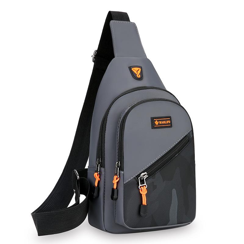 Breast bag men's fashion new versatile shoulder messenger bag small bag casual diagonal straddle bag Oxford cloth chest diagonal backpack