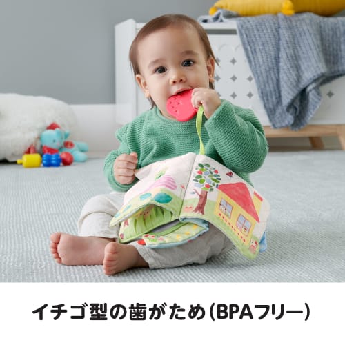 Mattel Fisher Price Obrázková kniha Sanrio Baby Fluffy Cloth [0 měsíců~] [Vzdělávací hračka] [Látková hračka] [Teething] GXC11