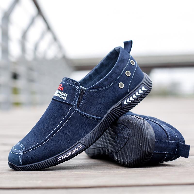 Breathable Summer Canvas Shoes for Men - Soft Sole, Old Beijing Style, Ideal for Middle-Aged and Elderly