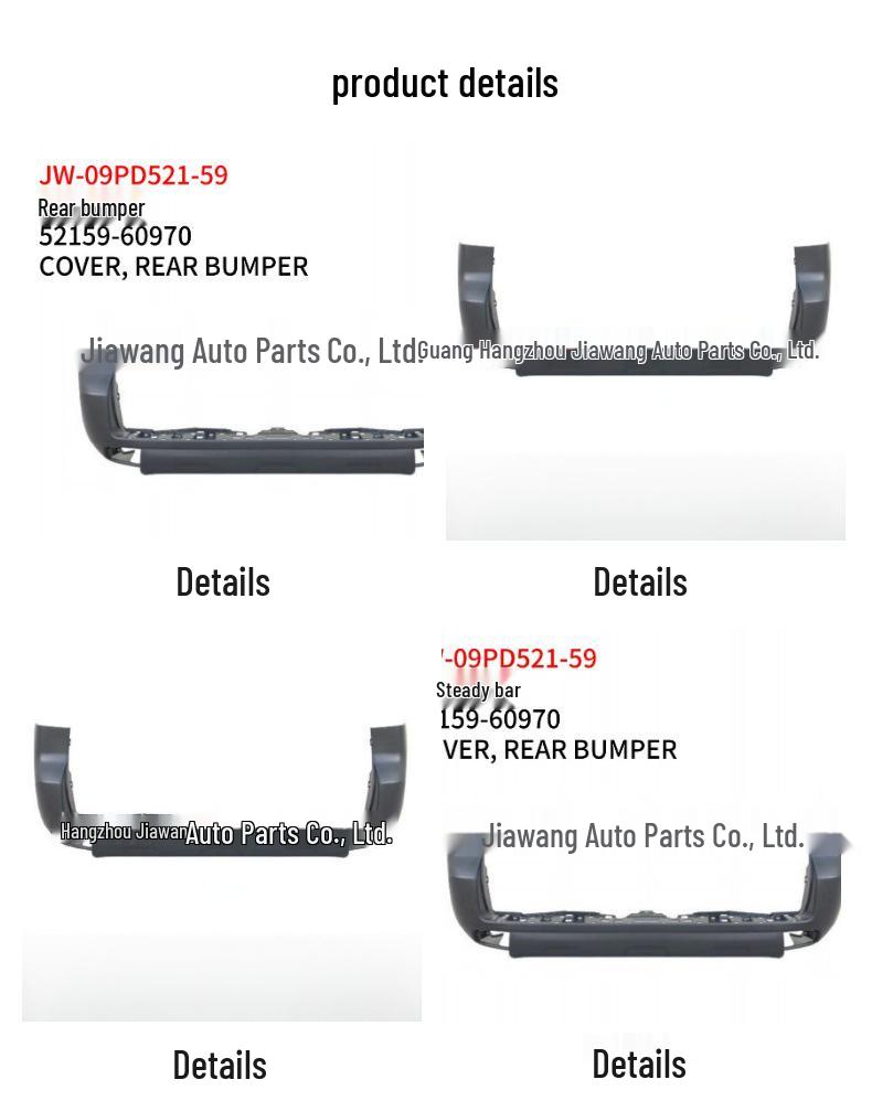 Rear Bumper for 2009 Toyota Prado (No Radar Holes) 52159-60970