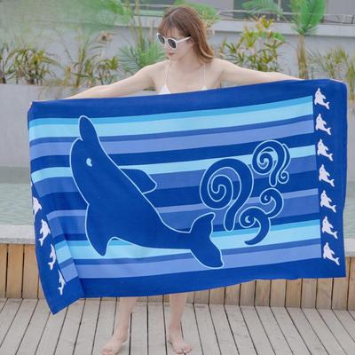 Large Quick-Drying Microfiber Beach Towel with Active Printing