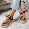 Summer New Velcro Bow Large-sized Sandals for Women