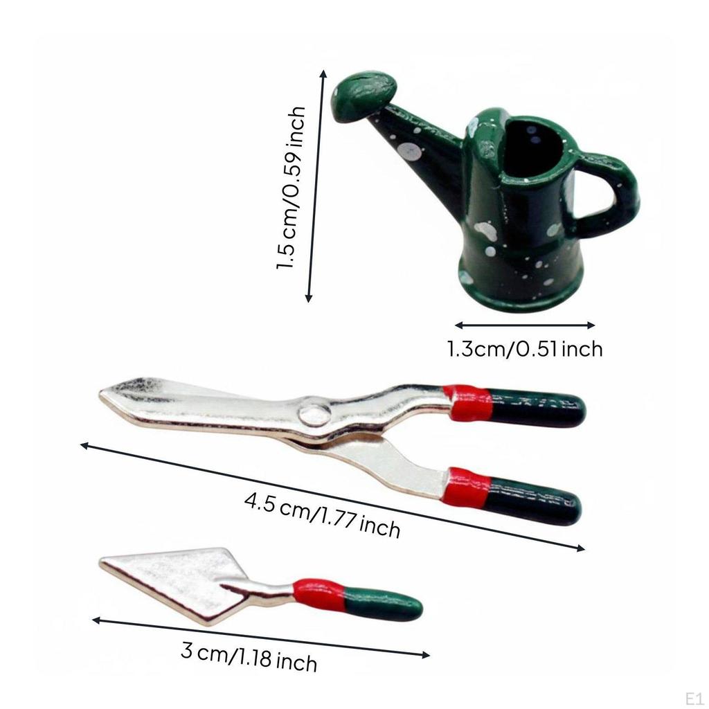 Dollhouse Garden Tools Small and Gardening Micro Scene Decoration Tool